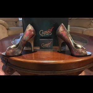 Carlos Santana “Pounce Red Print” Pumps